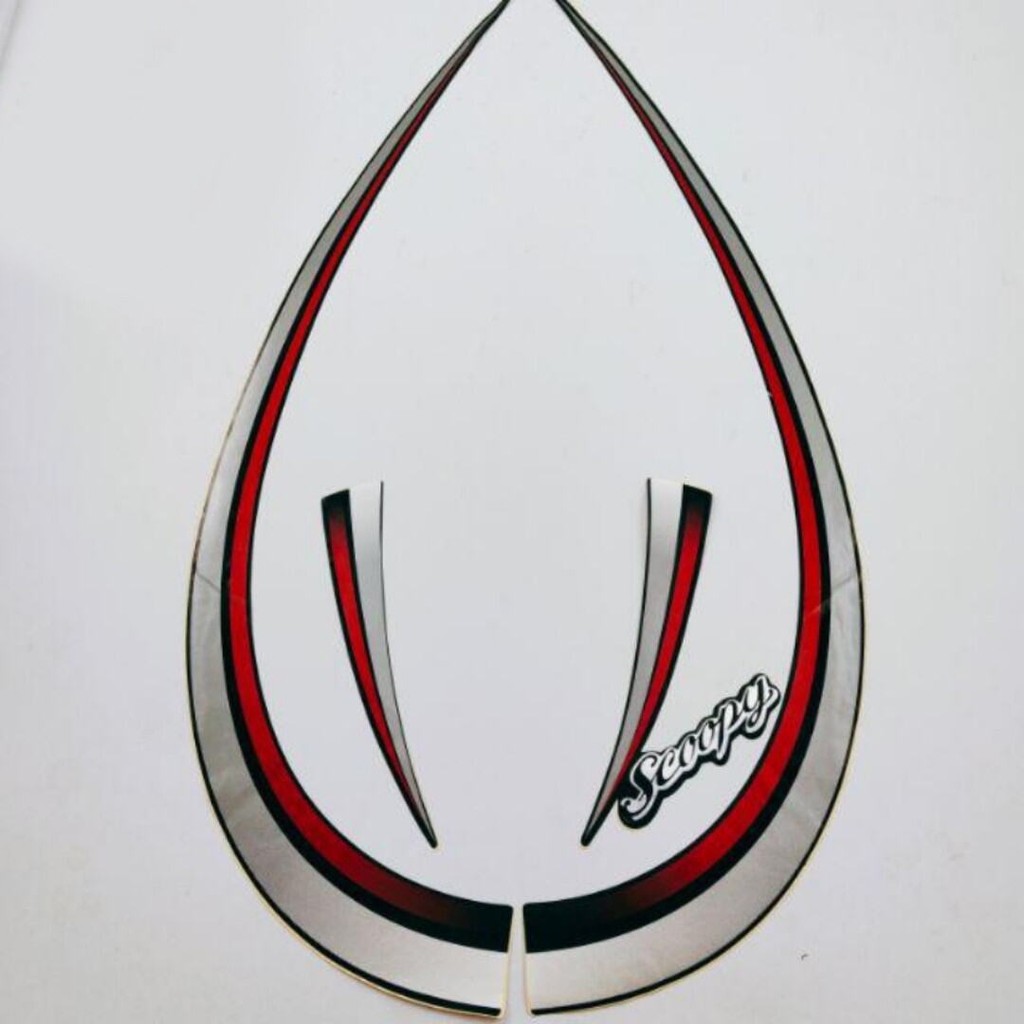Striping Ori body Honda Scoopy karbu 2010 2011 2012 stiker bawaan original bodi honda scopy stylish