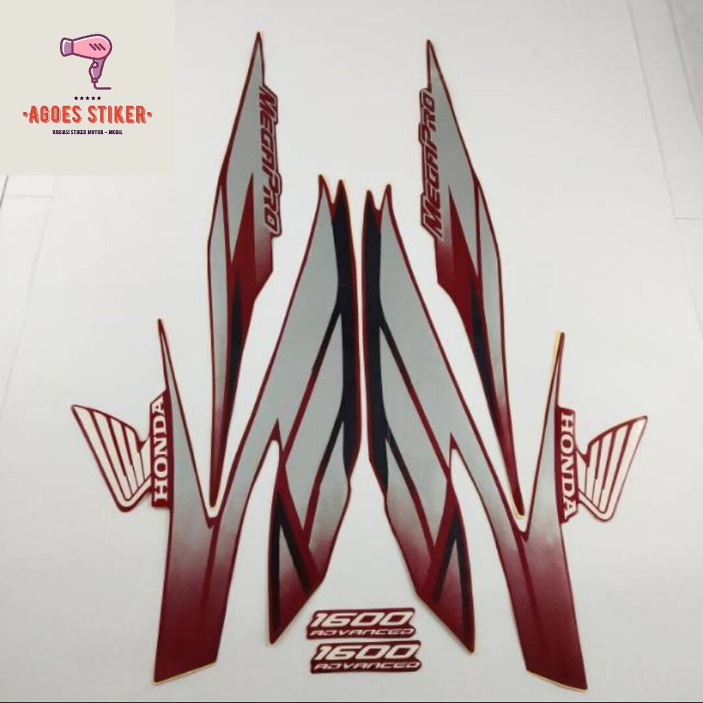 Striping Ori body Honda Megapro 2007 2008 stiker bawaan original bodi honda megapro primus megapro c
