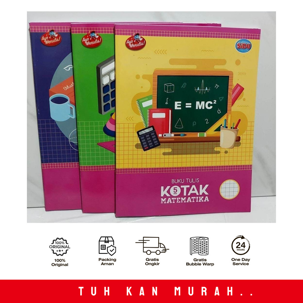 

SIDU BUKU TULIS KOTAK KECIL 38 LEMBAR PER PACK
