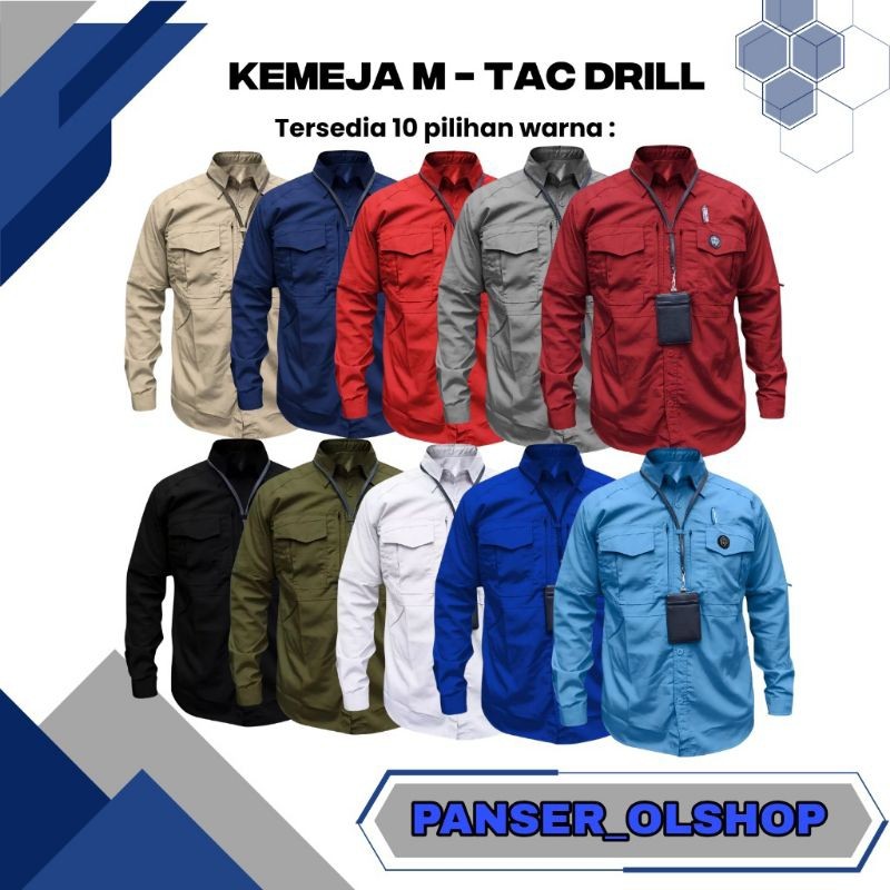 Kemeja Tactical M-TAC Kemeja Tactical Outdoor Kemeja Lapangan Kemeja Tactical Bordir custom