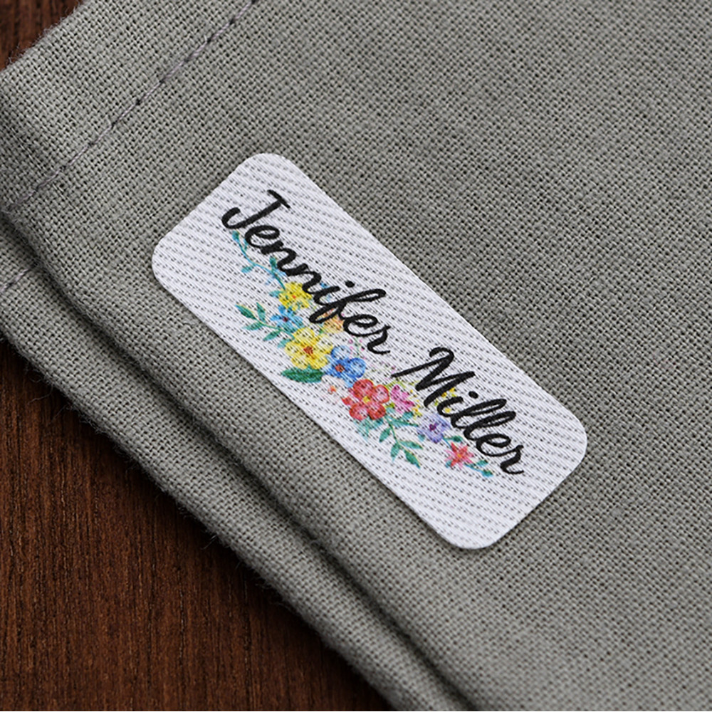 

Custom Cotton Labels - Iron On & Sew On, 38x15mm 96Pcs/Set for Apparel, Home Textiles & DIY Crafts - Personalized for Crafters