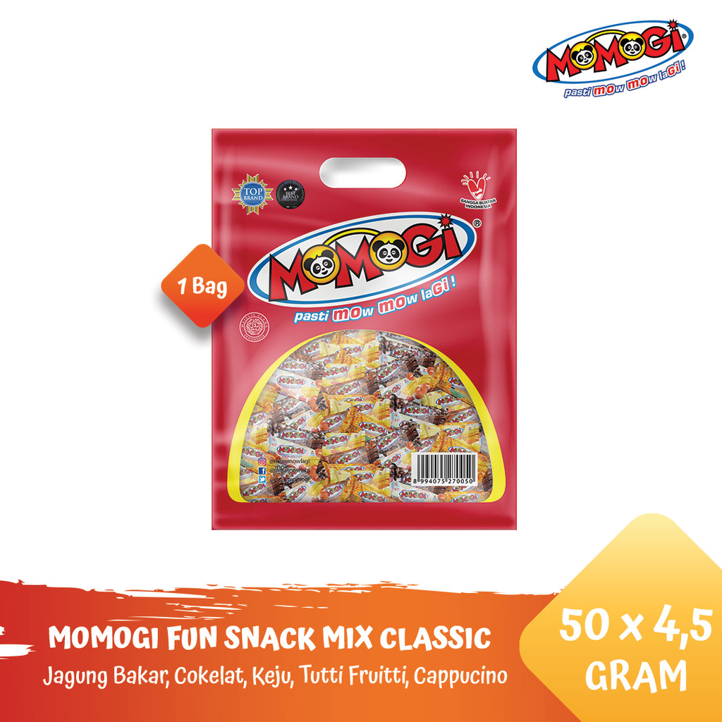

MOMOGI FUN SNACK CLASSIC MIX [1 Bag @ 50 Pcs]