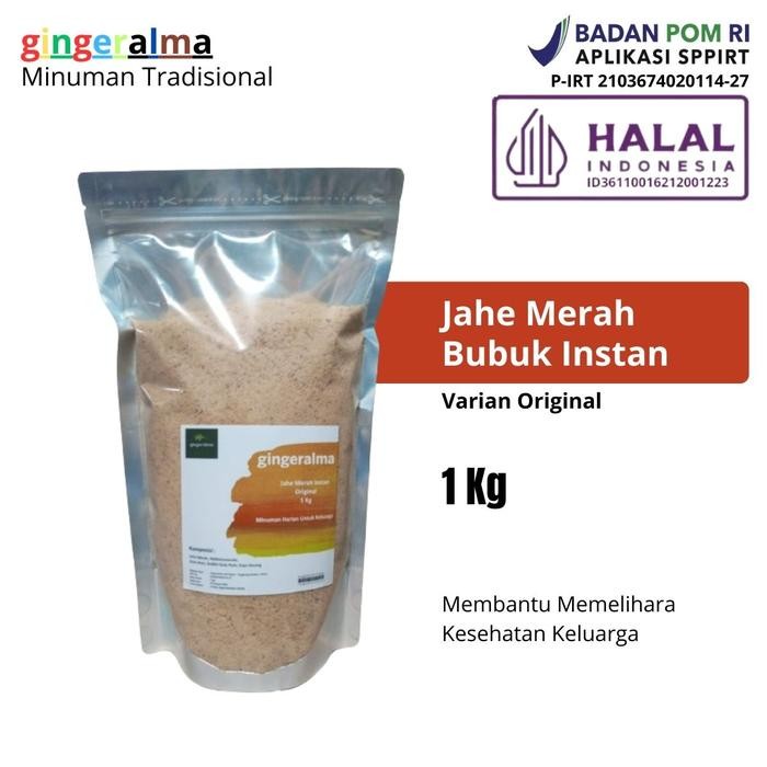 

Jahe Merah Bubuk 1 Kg Gingeralma Original