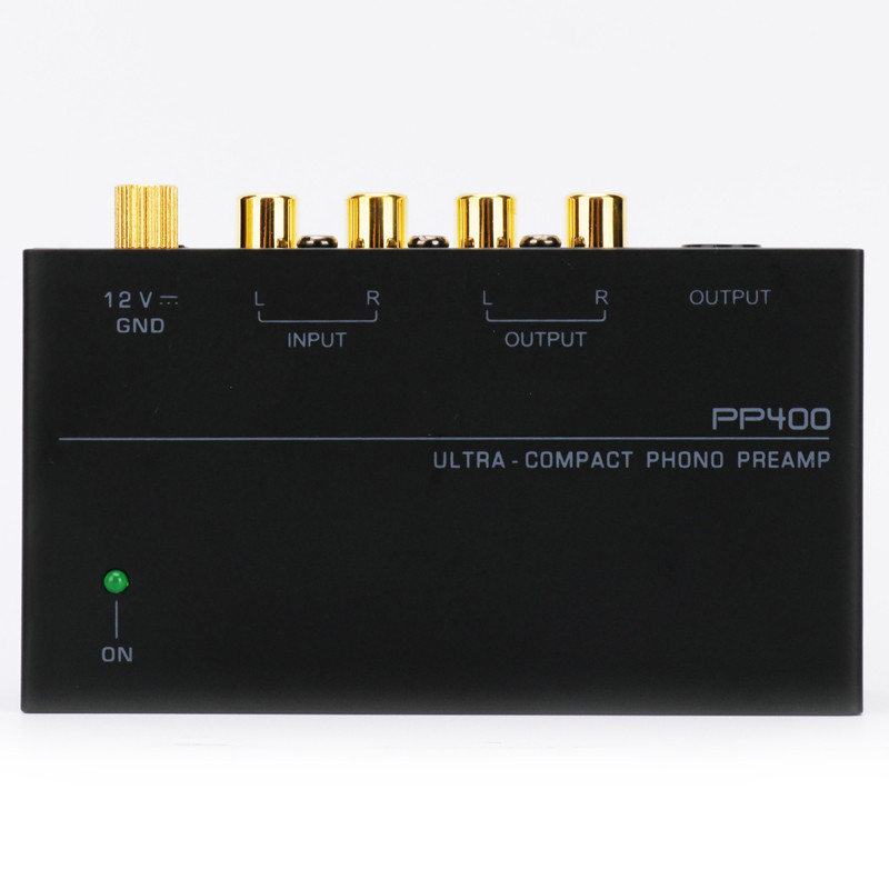 Preamplifier Phono Preamp Ultra-Compact Audio Amplifier with Level Volume Control Turntable Input RC