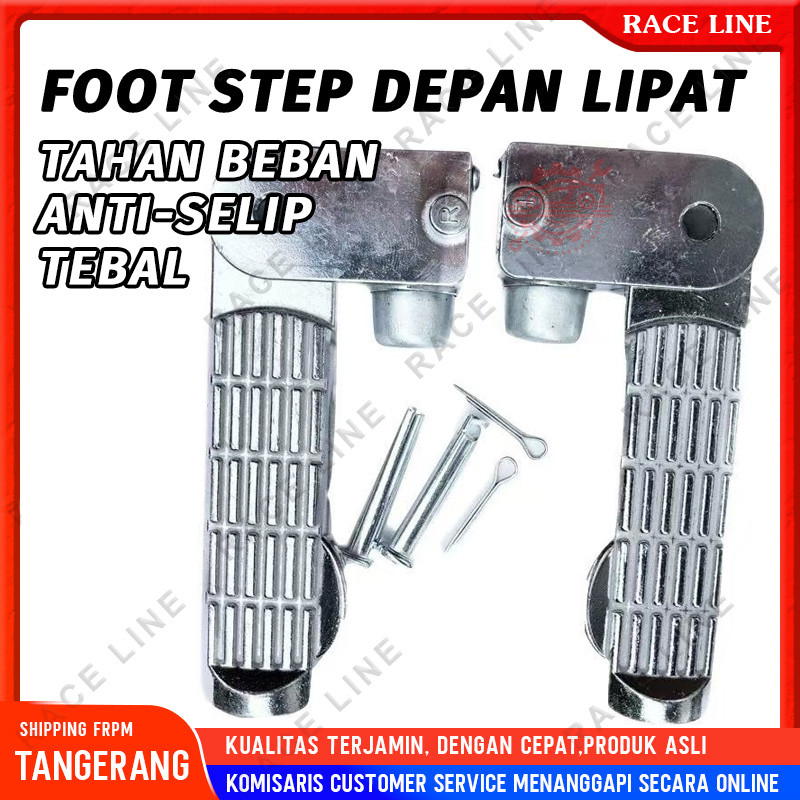 Footstep Front / Foot Step Depan Lipat Pijakan Kaki Depan Universal Sepeda Listrik 1 Set Pijakan Kak