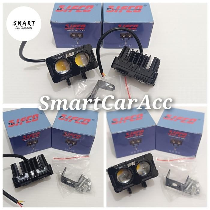 Lampu Tembak Laser Led Mini Projie Proji SIFCO Putih Kuning