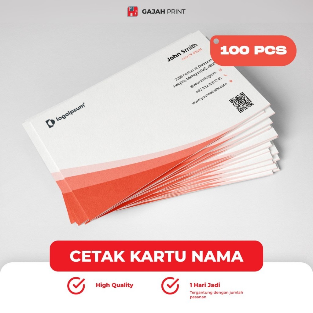 

Cetak Kartu Nama Isi 100 + Box / Business Card (1 box isi 100)