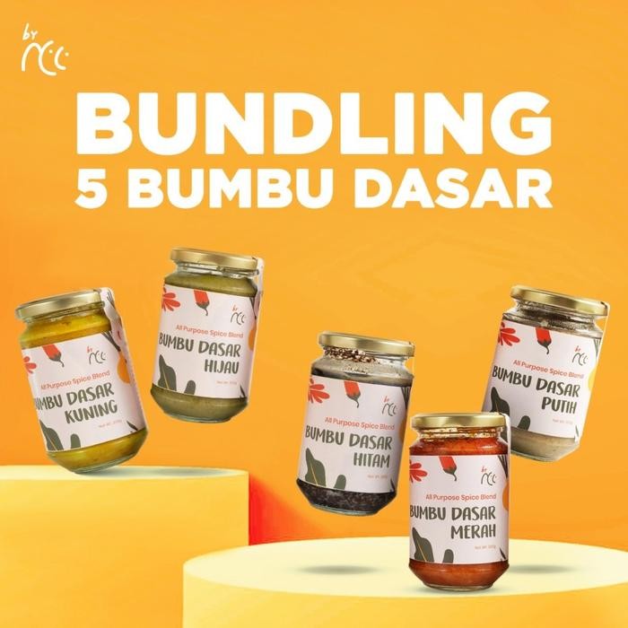 

[Best Seller]Promo By NCC Bundling 5 Bumbu Dasar Putih/Kuning/Merah/Hijau/Hitam - Bundling 5