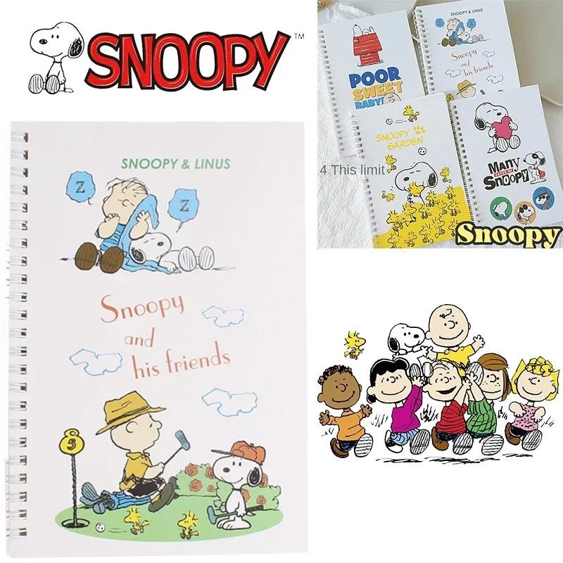

Snoopy Notebook A5 Loose Leaf Book Refill Spiral Binder Daily Weekly Agenda Planner Notebooks Stationery Office School Supplies