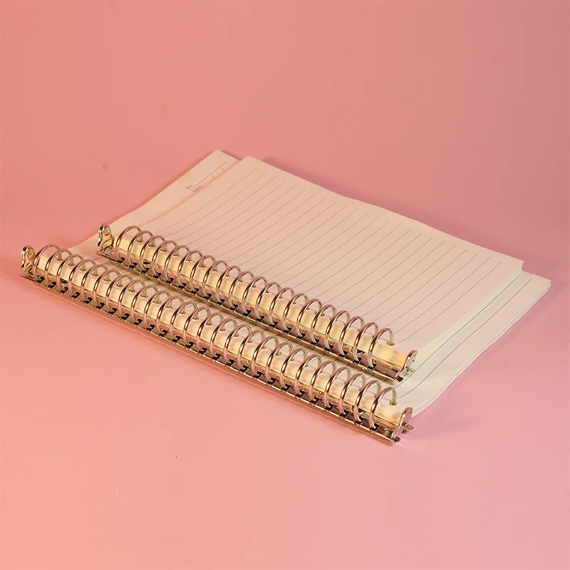 

A5 B5 Stainless Steel Ring Binder Clips 20/26 Rings Paper Binder for Notebook Albums Journals Office school Stationery Supplies