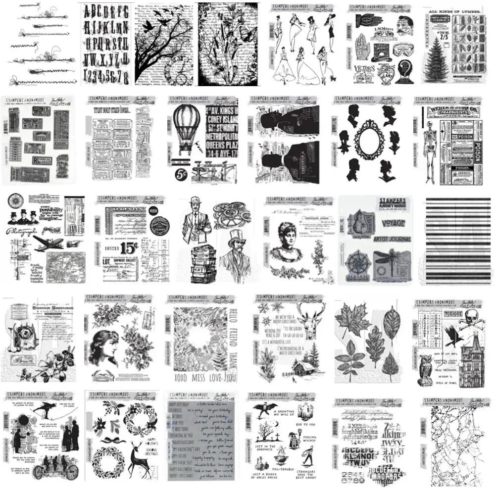 

2025 Stamps Scrapbook Diary Decoration Embossing Template Diy Greeting Card Handmade COLECTiON Tim Holtz
