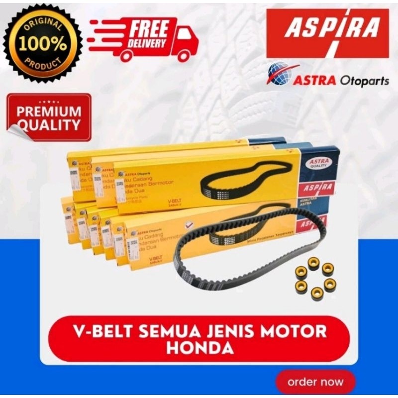 V-BELT ASPIRA / VANBELT ASPIRA / VAN BELT V BELT HONDA BEAT,  VARIO 125 150 , SPACY , SCOOPY VANBELT