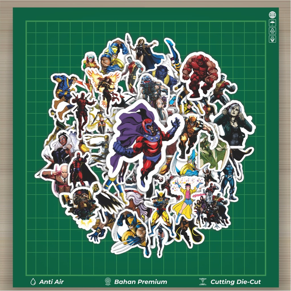 

HOT 50 PCS STIKER Stiker Marvel Series X-MEN Character Mix Stiker Fashion Cars Decal Dingin Kartu Album Custom Vinyl Anti Air- Sticker Aesthetic Buku Journal Koper Casing HP Tablet Laptop Helm Motor Botol Minum