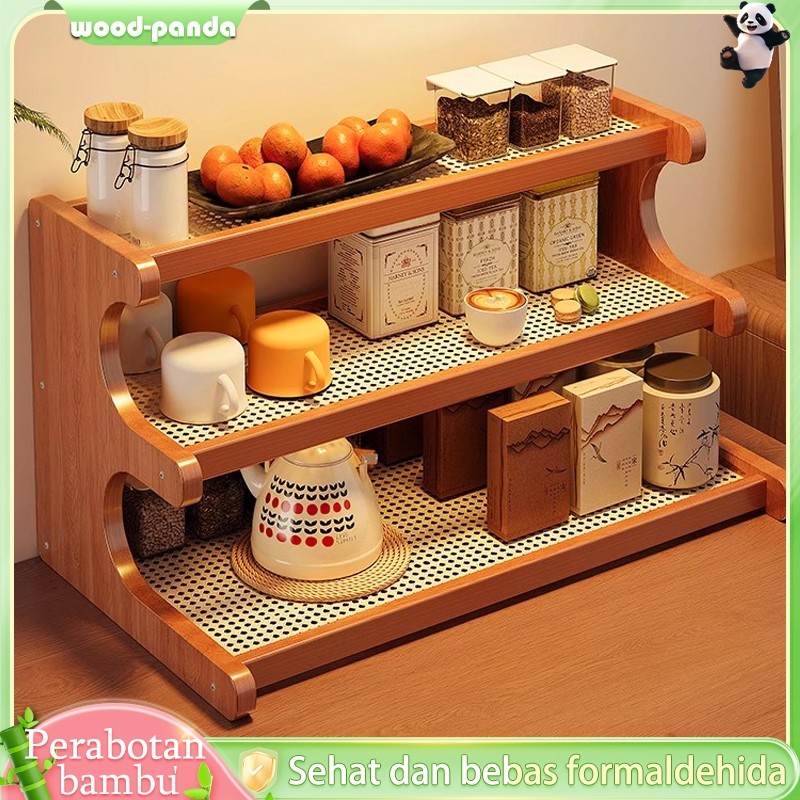 Rak Cangkir Rak susun Serbaguna Rak Meja Rak Dapur rak bumbu Minimalis Rak penyimpanan melengkung