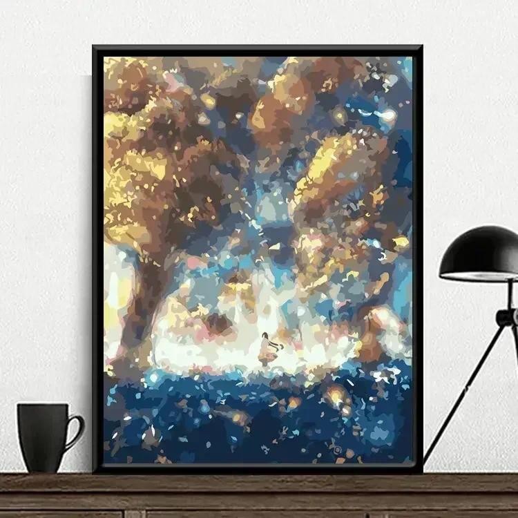 

YL-25865-Tulip diy digital acrylic flower painting explosion hand-filled landscape painting