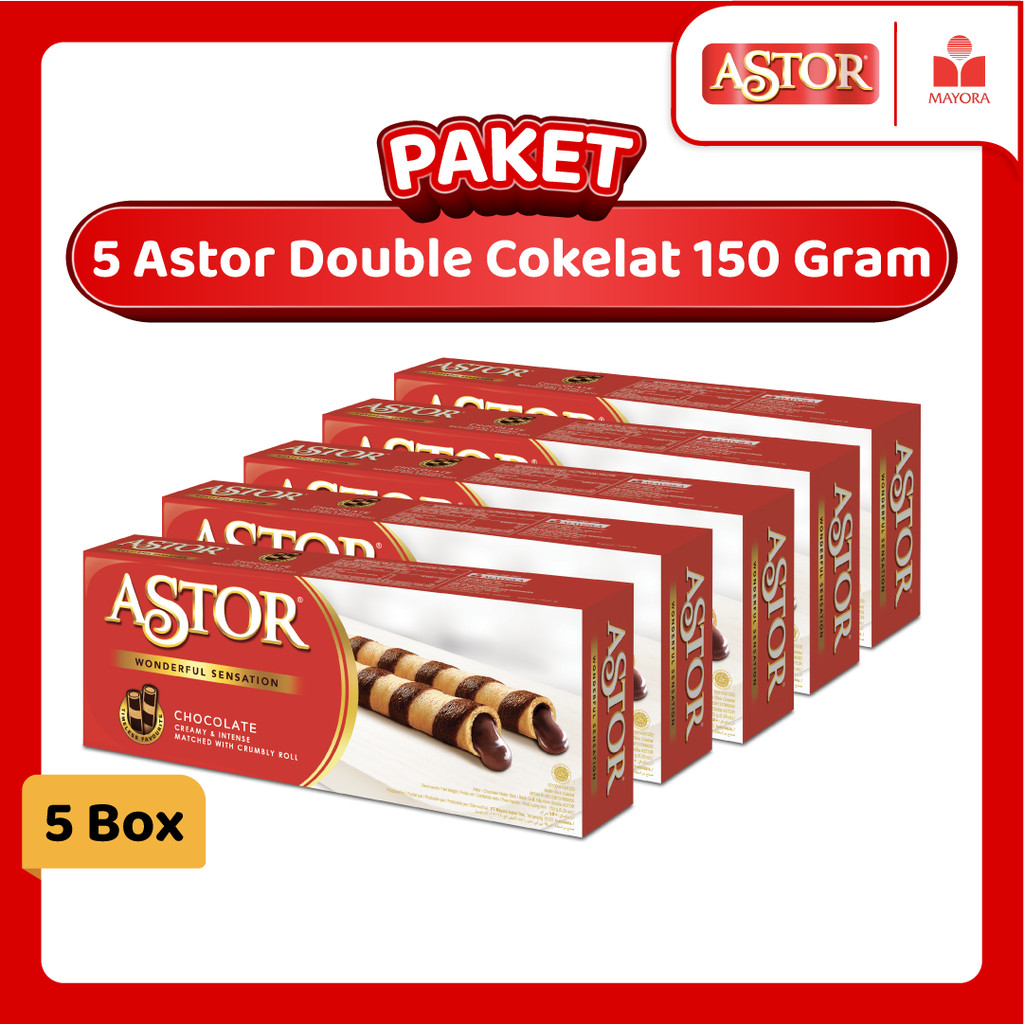 

Paket 5 Astor Double Cokelat 150 Gram