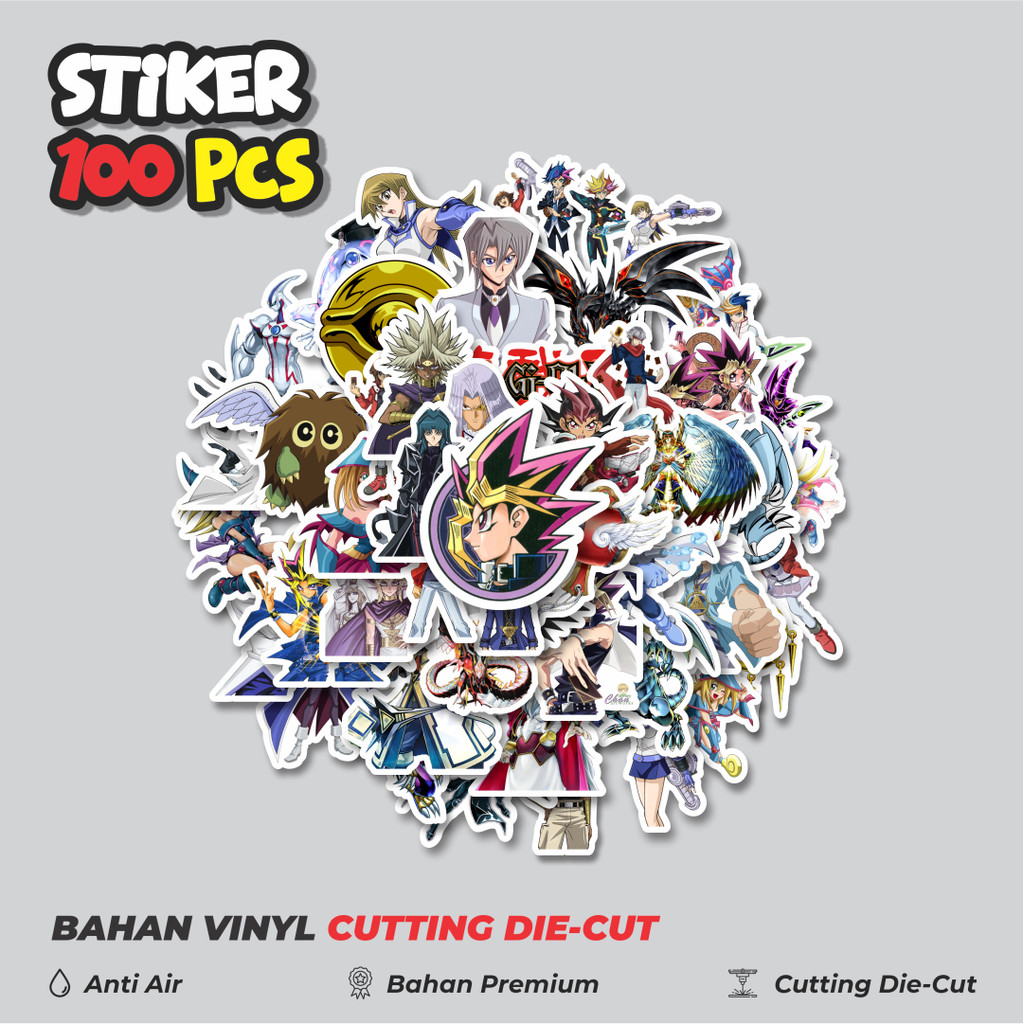 

Terbaru! 50 pcs Stiker Anime Series Yu-Gi-Oh! Karakter V4 Dekorasi Lucu Kreatif untuk Notebook, Skateboard, HP