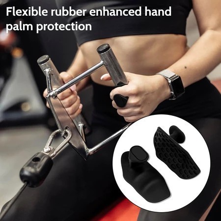 Bantuan pelatihan kekuatan genggaman/Lifting Pria Wanita Half Finger Sarung Tangan Gym Anti Slip - G