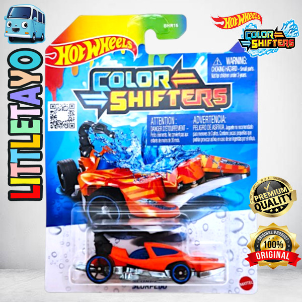 Hot Wheels Color Shifters Scorpedo Orange Diecast Mobil Berubah Warna