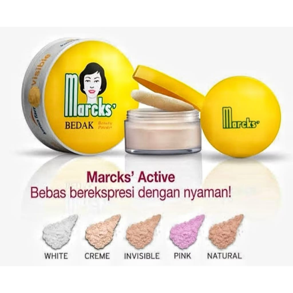 Active | Marcks Active Beauty Sensitive powder | Bedak Marcks 20 gram Bedak marcks active