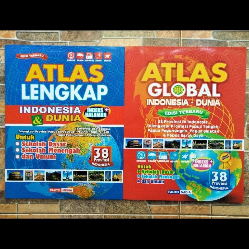 Atlas Global 38 Provinsi Besar | Atlas Lengkap 38 Provinsi Indonesia - Dunia Besar SBY GROUP
