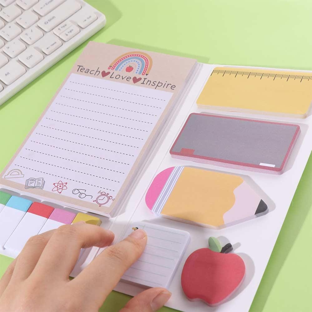 

Teachers' Day Theme Teacher Sticky Notes To Do List Combination Sticky Note Pads Self-Stick Multi-piece Set Writing Memo Pads