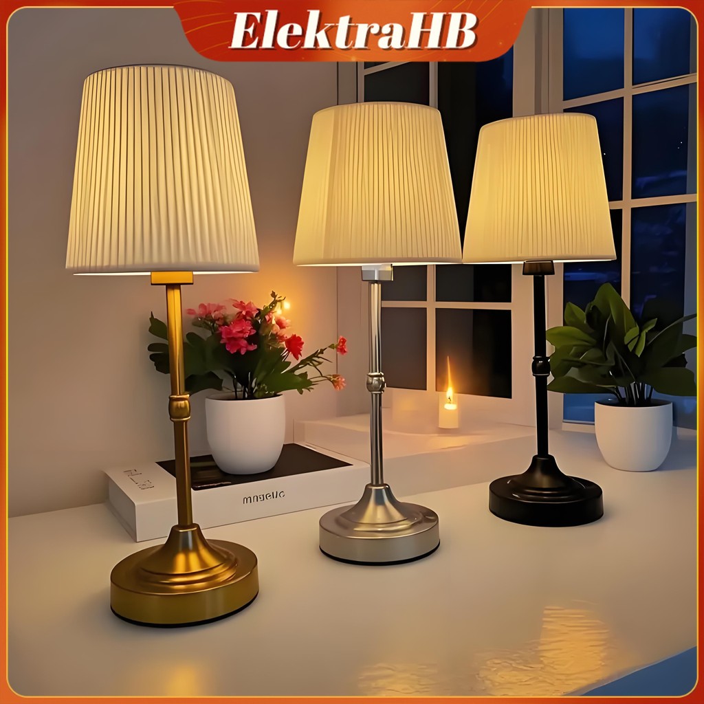 Lampu Tidur Rechargeable - Cahaya Hangat 7 Warna & Timer Auto Mati, Teman Tidur Anti Galau