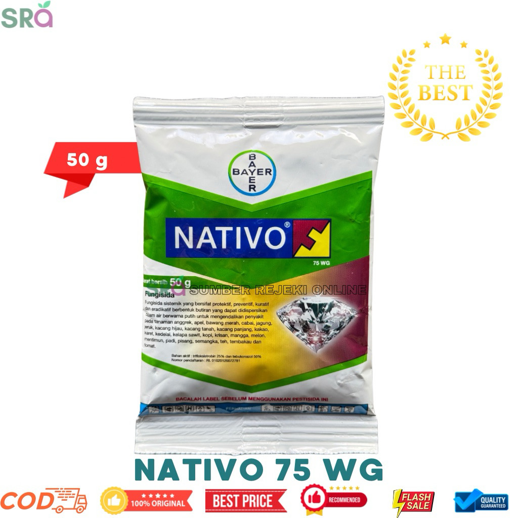 Nativo 75WG - 50Gr Fungisida Sistematik ZPT Trifloksistrobin + Tebukonazol