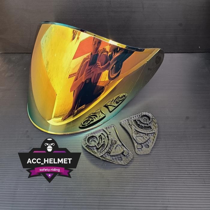 Kaca / Visor Venom Iridium Helm DYR SUBARU | DYR OSAKA | KYOTO REPLICA - Red