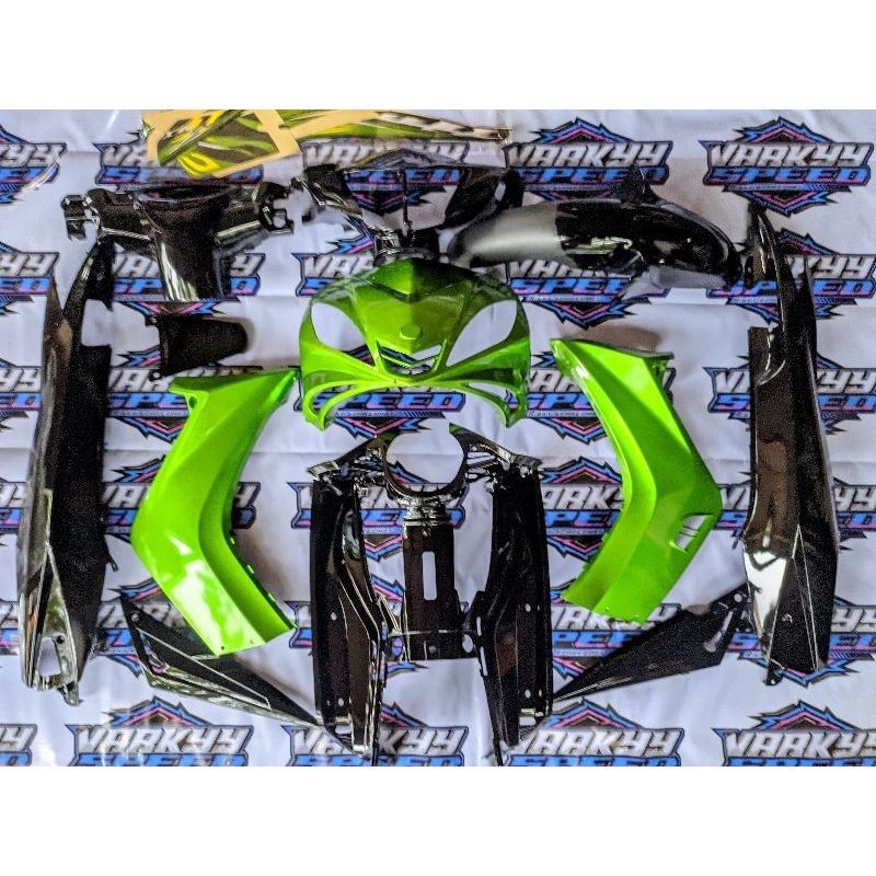 COVER FULL HALUS JUPITER MX OLD - FULLSET BODY HALUS JUPITER MX OLD WARNA HIJAU HITAM - fullset body