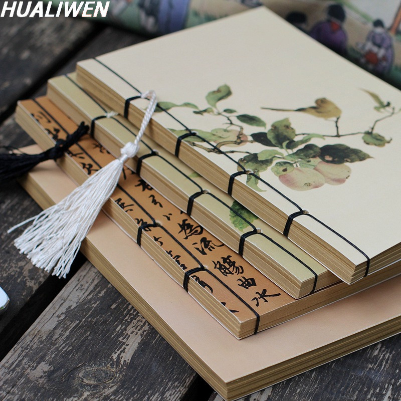 

Chinese Style Famous Paintings, Line Bound, Blank Kraft Paper, Palace Cultural And Creative Edict, Antique Style Chronicle