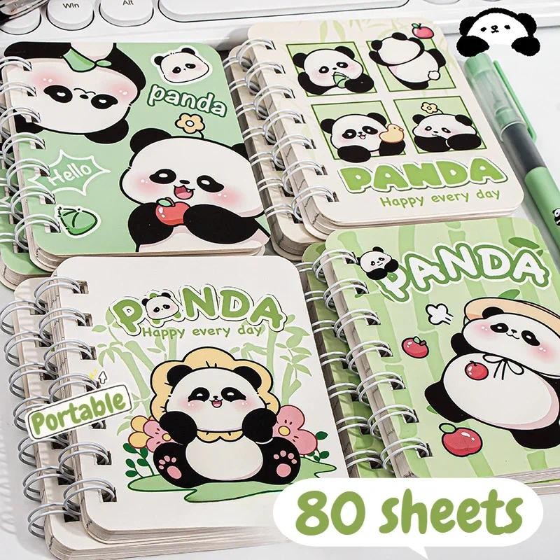 

1Pc A7 Cute Cartoon Panda Coil Book Student Portable Pocket Mini Notepad Loose-leaf Notebook Daily Planner Kawaii Kids Journals