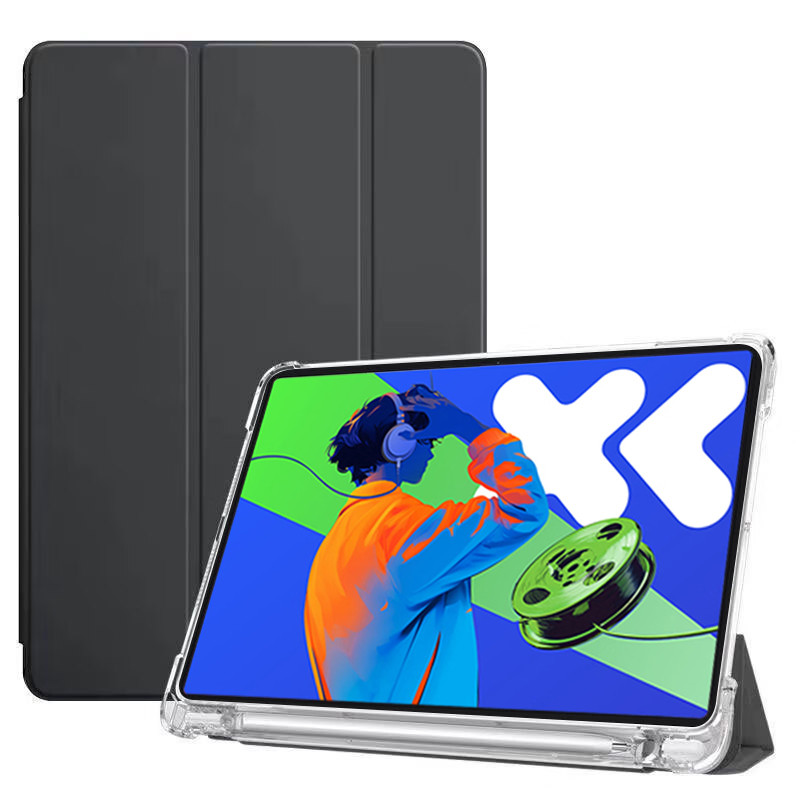 For XiaoxinPad Xiaoxin Pad Pro 12.7 2025 Case with Pencil Holder Flip Stand TPU Back for Lenovo Xiao