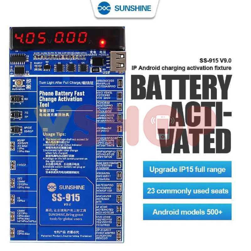 ALAT TEMBAK BATERAI BATTERY ACTIVATION BOARD CHARGE FAST CHARGING FOR IOS DAN ANDROID SUNSHINE SS-91