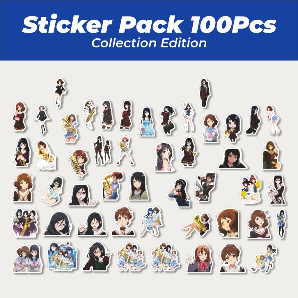 

Hot Stiker Anime Series Sound Euphonium Character Lucu Anti Air Stikers Berperekat Waterproof Sticker Decal Buat Motor Helm Buku Journal Koper Casing HP Laptop Botol Minum