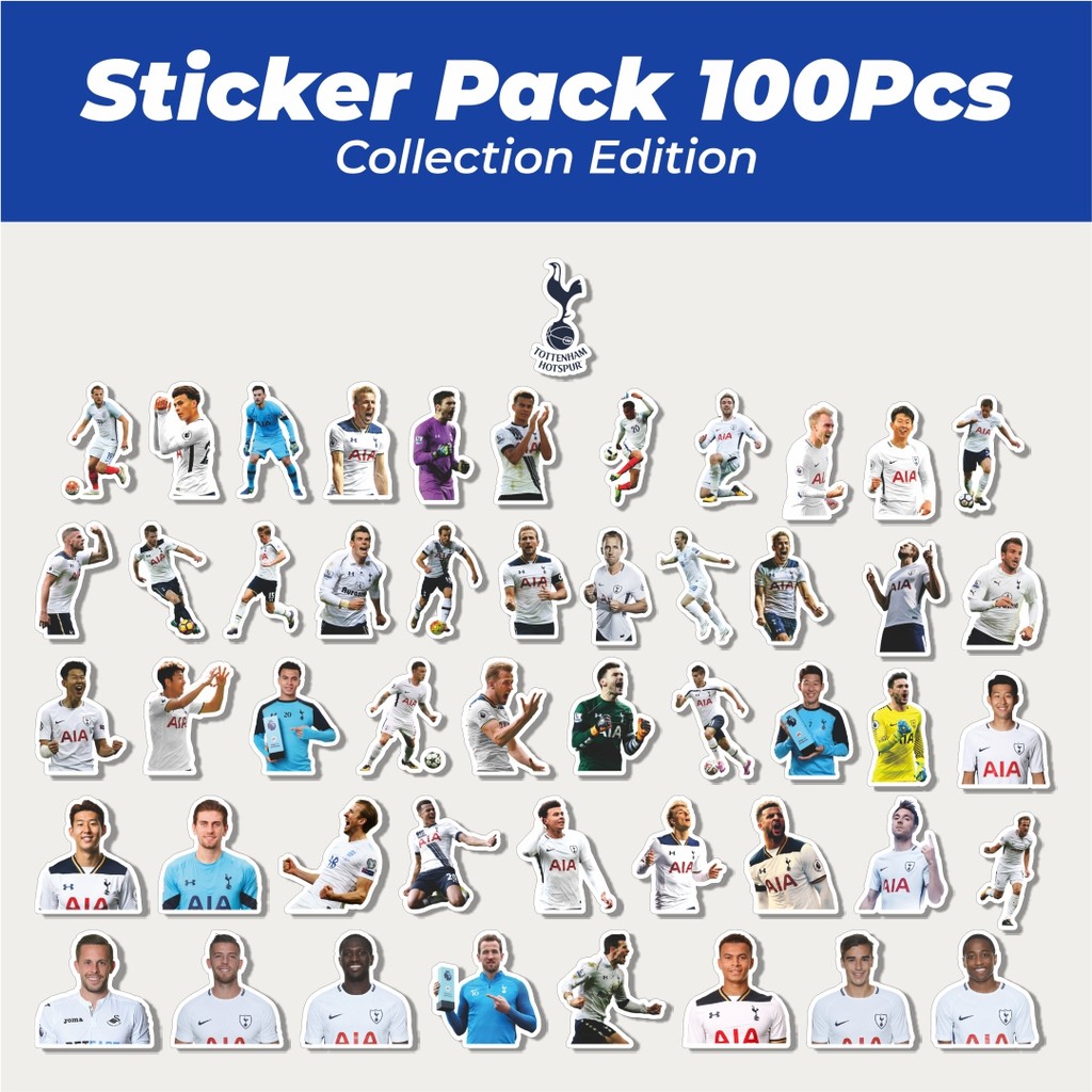 

Hot Stiker Football Series Tottenham Hotspur Lucu Anti Air Stikers Berperekat Waterproof Sticker Decal Buat Motor Helm Buku Journal Koper Casing HP Laptop Botol Minum