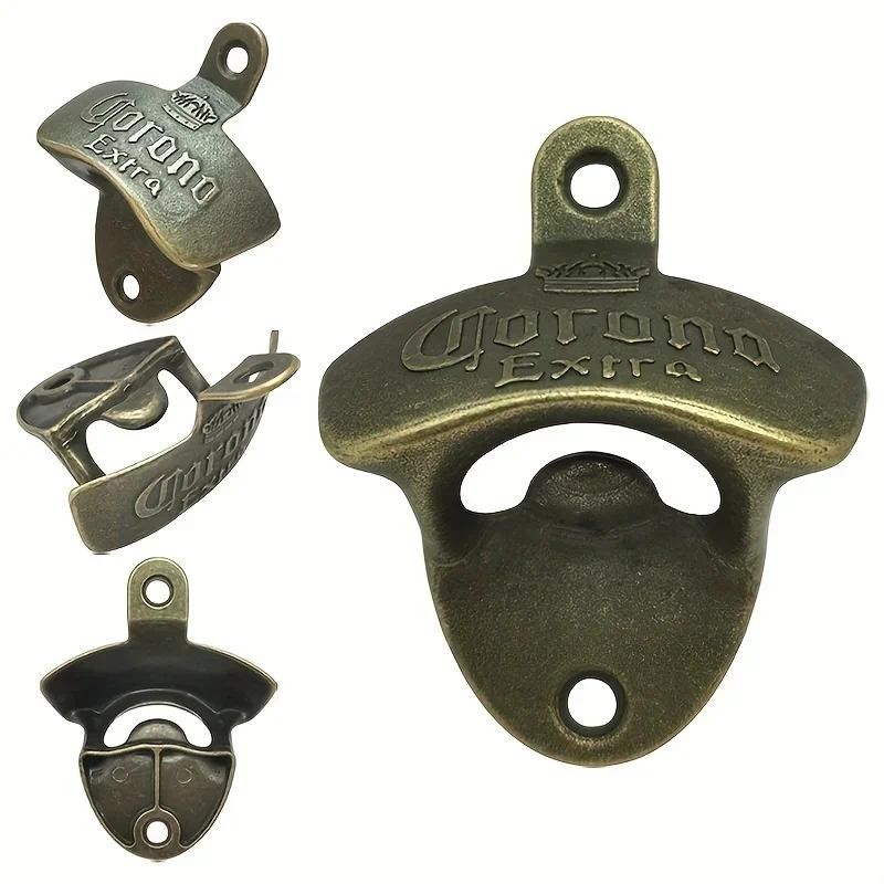 1/3PCS Corona Extra Wall Mounted Bottle Opener with Screws Easy Install Ideal for Home Bar and Kitch