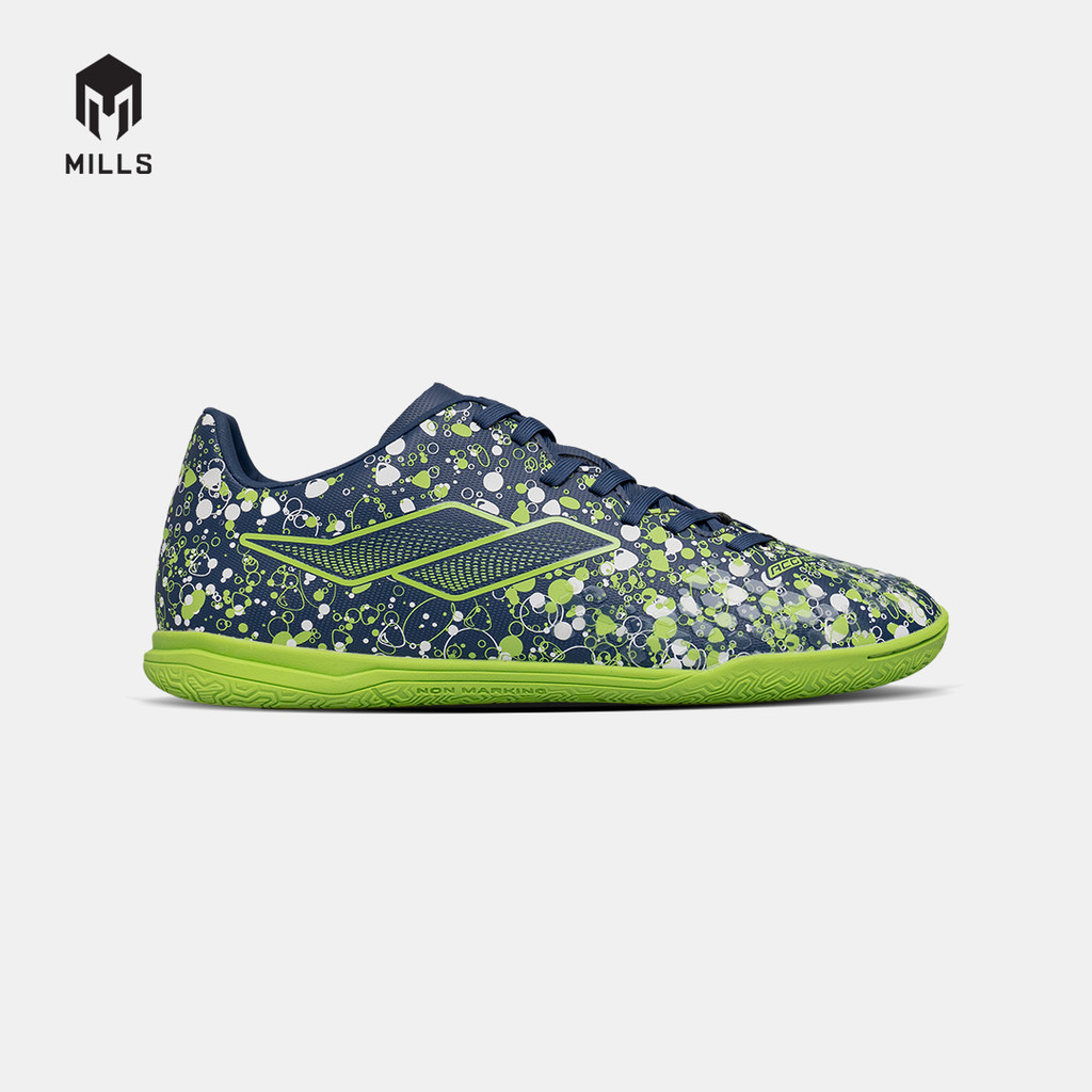 MILLS SEPATU FUTSAL OXY IN JR NAVY/GREEN 9801108