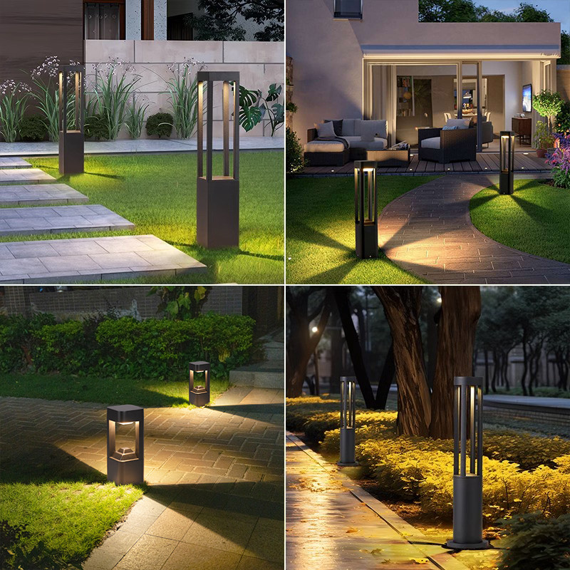 LAMPU TAMAN LED MINIMALIS DEKORASI TAMAN OUTDOOR ANTI HUJAN 30CM 60CM LAMPU PILAR MINIMALIS OUTDOOR 