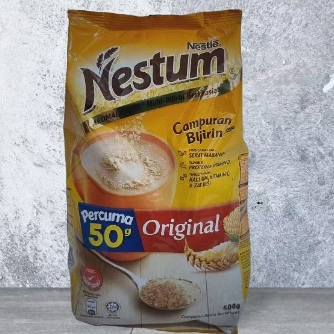 

Nestum Original Malaysia 500gram Percuma 50gr / Nestle Nestum Cereal / Nestle Campuran Bijirin Sarapan Pagi