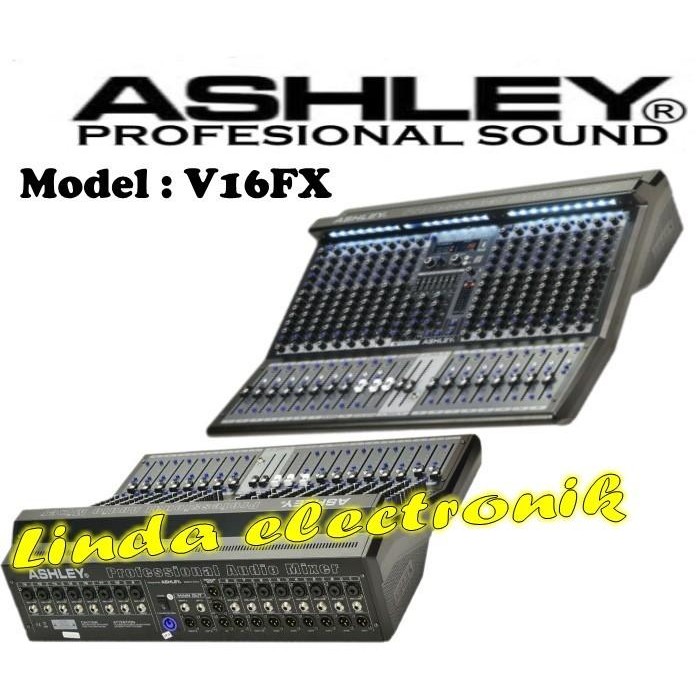 Mixer Profesional ASHLEY V16FX 16channel MONO