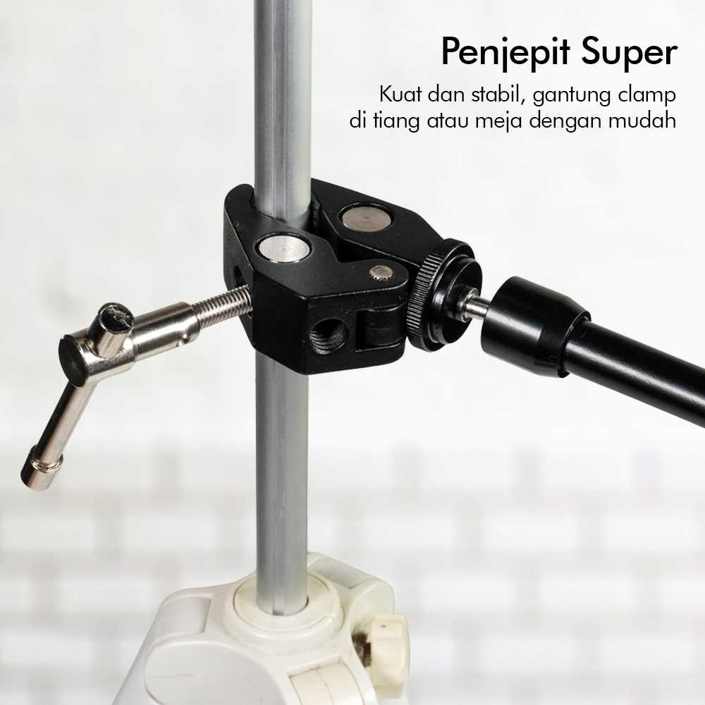 JKMLLCM  Articulating Magic Arm Long for Hand Stand with Crab Clamp - JT10002