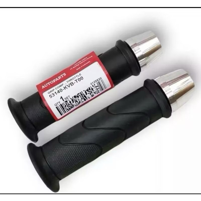 Paket Murah handgrip honda set bandul jalu stang chrome model pcx universal Grip Honda semua motor B