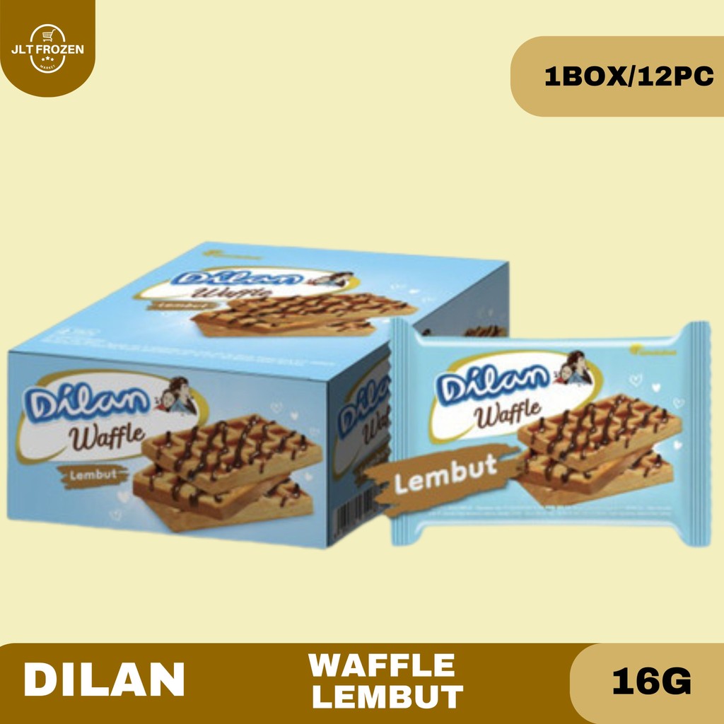 

Dilan Waffle Lembut Coklat 16gr - 1BOX/12PC / Waffle Dilan Chocolate