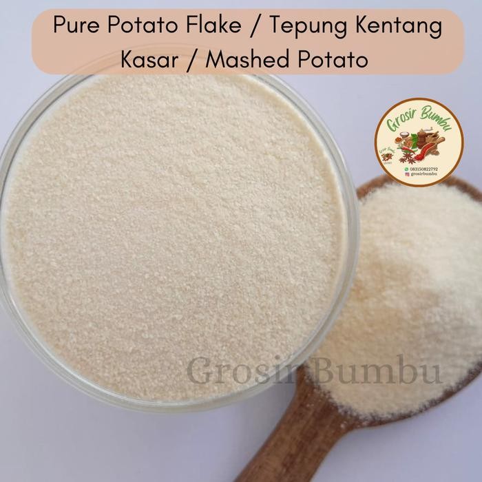 

Hot Produk Pure Potato Flake 1kg / Tepung Kentang Kasar / Mashed Potato Terbaik dan Terlaris