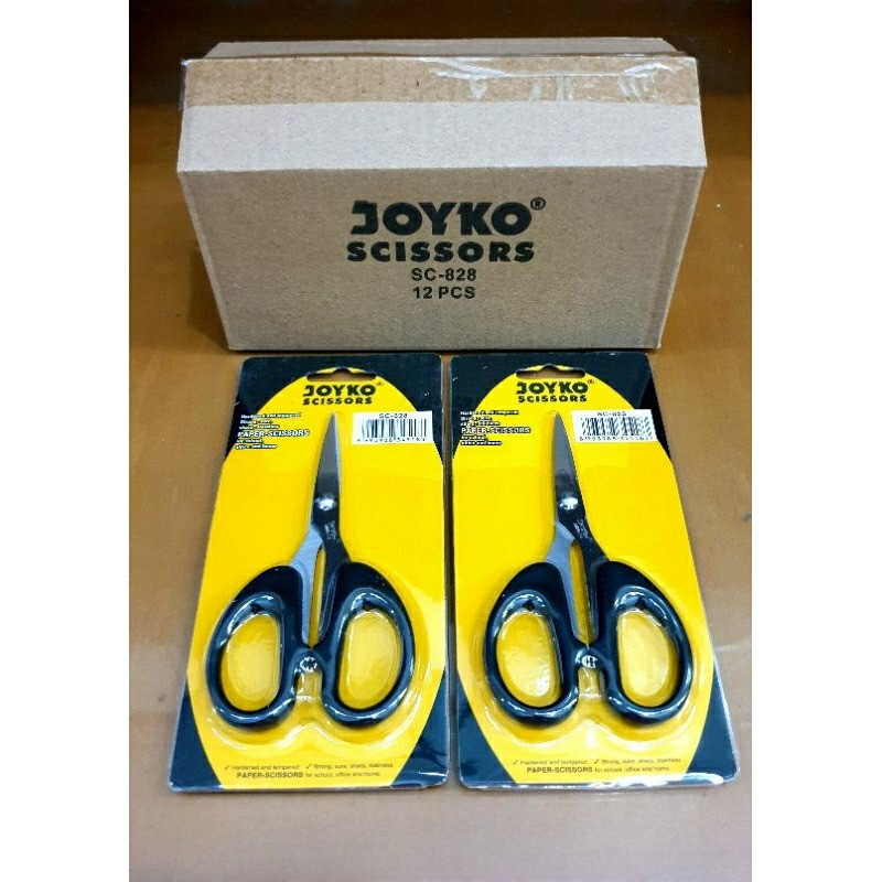 

( 12 buah ) 828 Gunting Tajam Joyko SC-828 Kecil Hitam