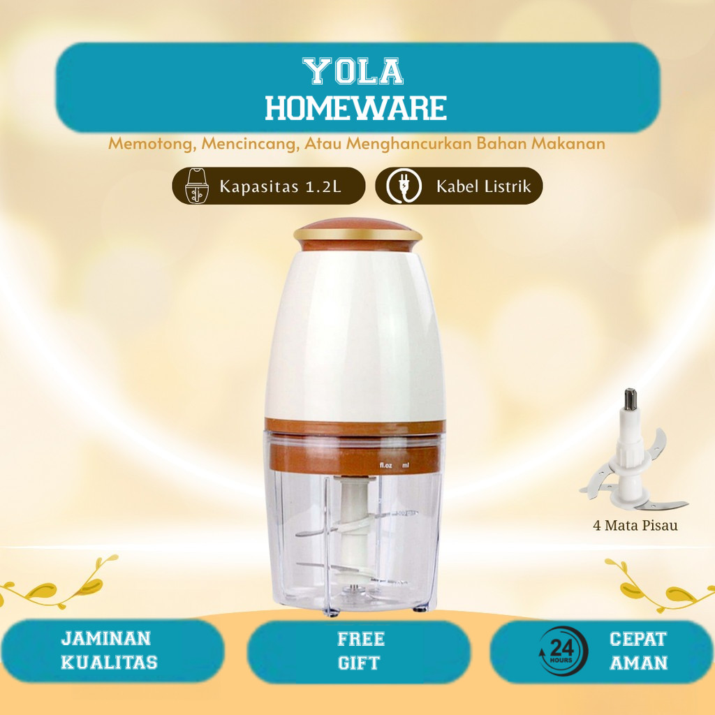 Electric Food Chopper / Blender Makanan Bayi MPASI Elektrik / Blender capsule VS-1862