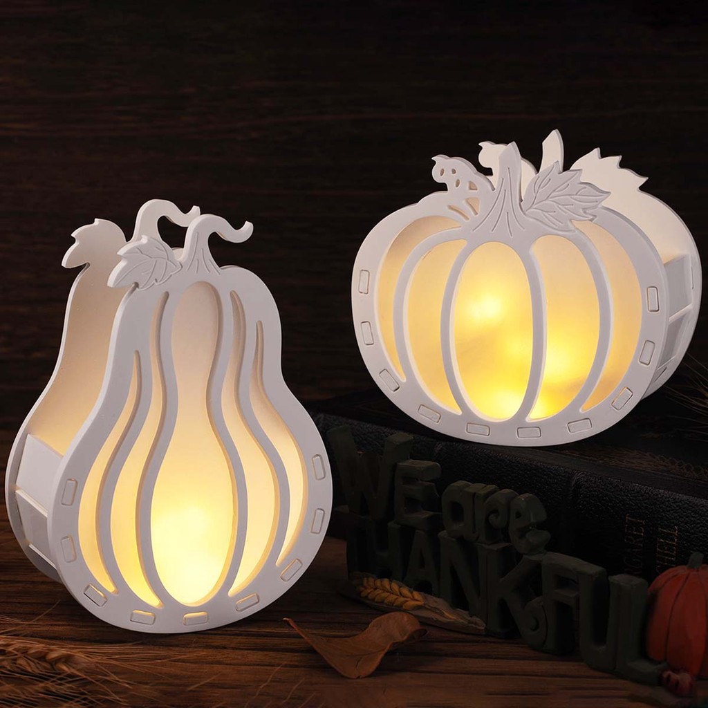 

Halloween Ornament Silicone Mold DIY Handmade Pumpkin Light Silhouette Plaster Resin Storage Box Craft Casting Molds Home Decor