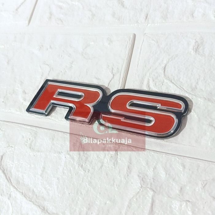 Emblem RS Jazz Brio Civic BRV CRV Emblem Logo RS Bagasi Belakang