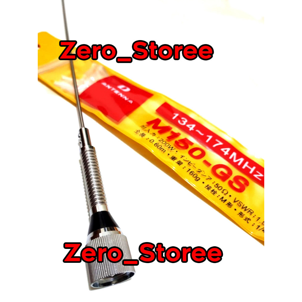 D antenna M150-GS Mobil Antena RIG VHF M150 antena M150GS PUTIH SILVER CHROME BESI Diamond 60CM 136-